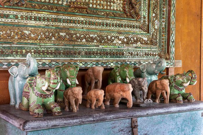 Thai elephant sculpture