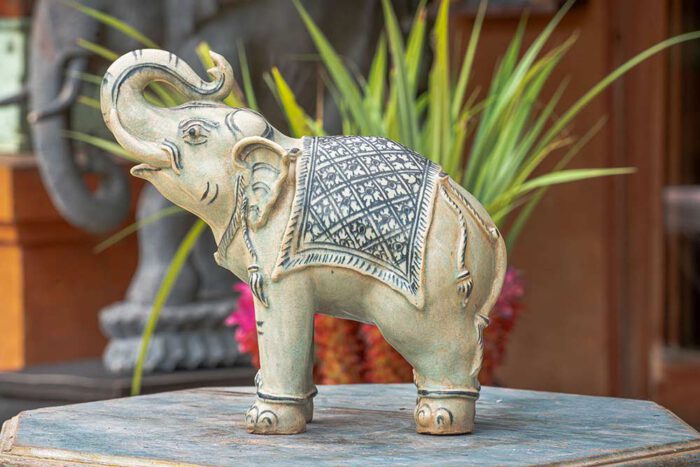 Thai standing elephant sculpture