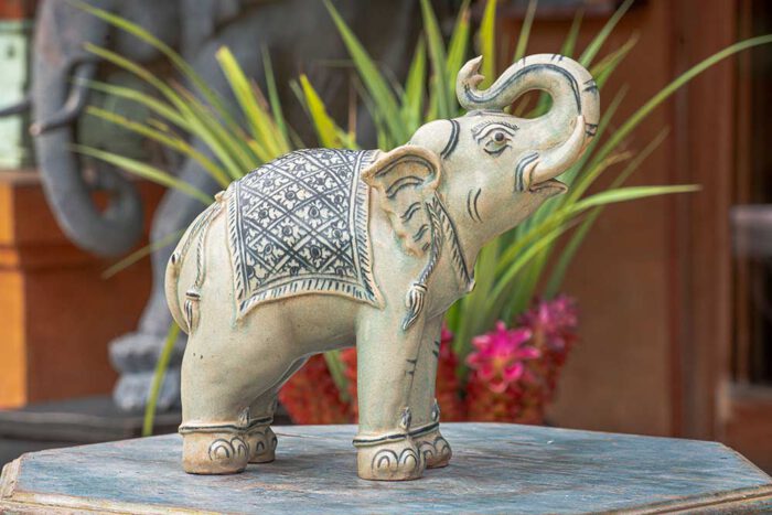 Thai Standing Elephant Sculpture