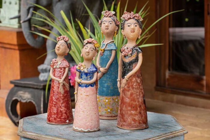 small ceramic Thai dolls