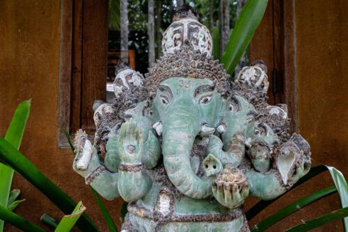 Thai ceramic Ganesh statue