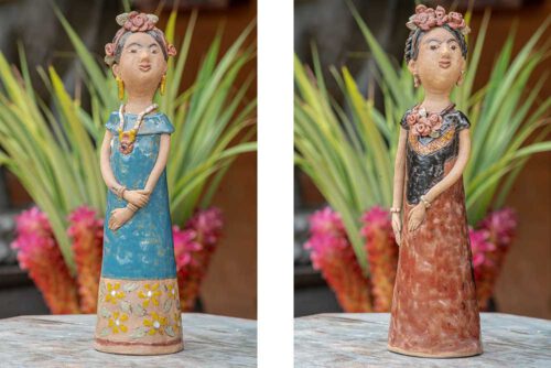 Large ceramic Thai dolls