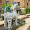 Singha Thai ceramic lion sculptures