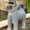 Singha Thai ceramic lion sculptures